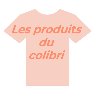 Dessin d'un T-shirt symbole des produits Rue du Colibri, vêtements adaptés pour personnes à mobilité réduite