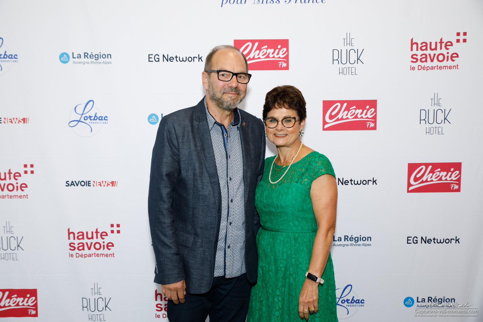 Vivre avec un cancer : photo de Lionel et sa femme lors d'un prix