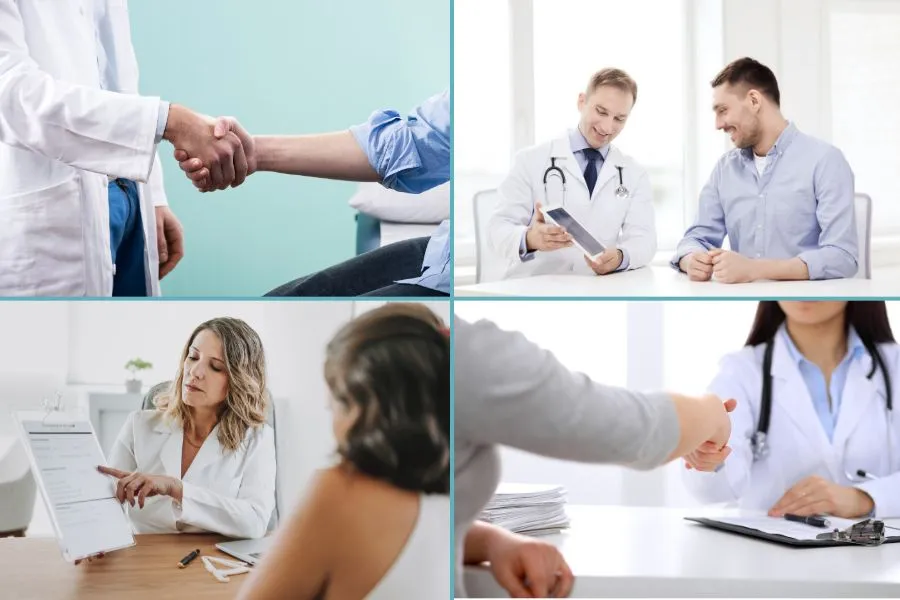 illustrations du partenariat entre médecin et patient, notamment dans les maladies chroniques inflammatoires