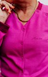 T-shirt cancer femme port-à-cath® personnalisé magnolia coeur